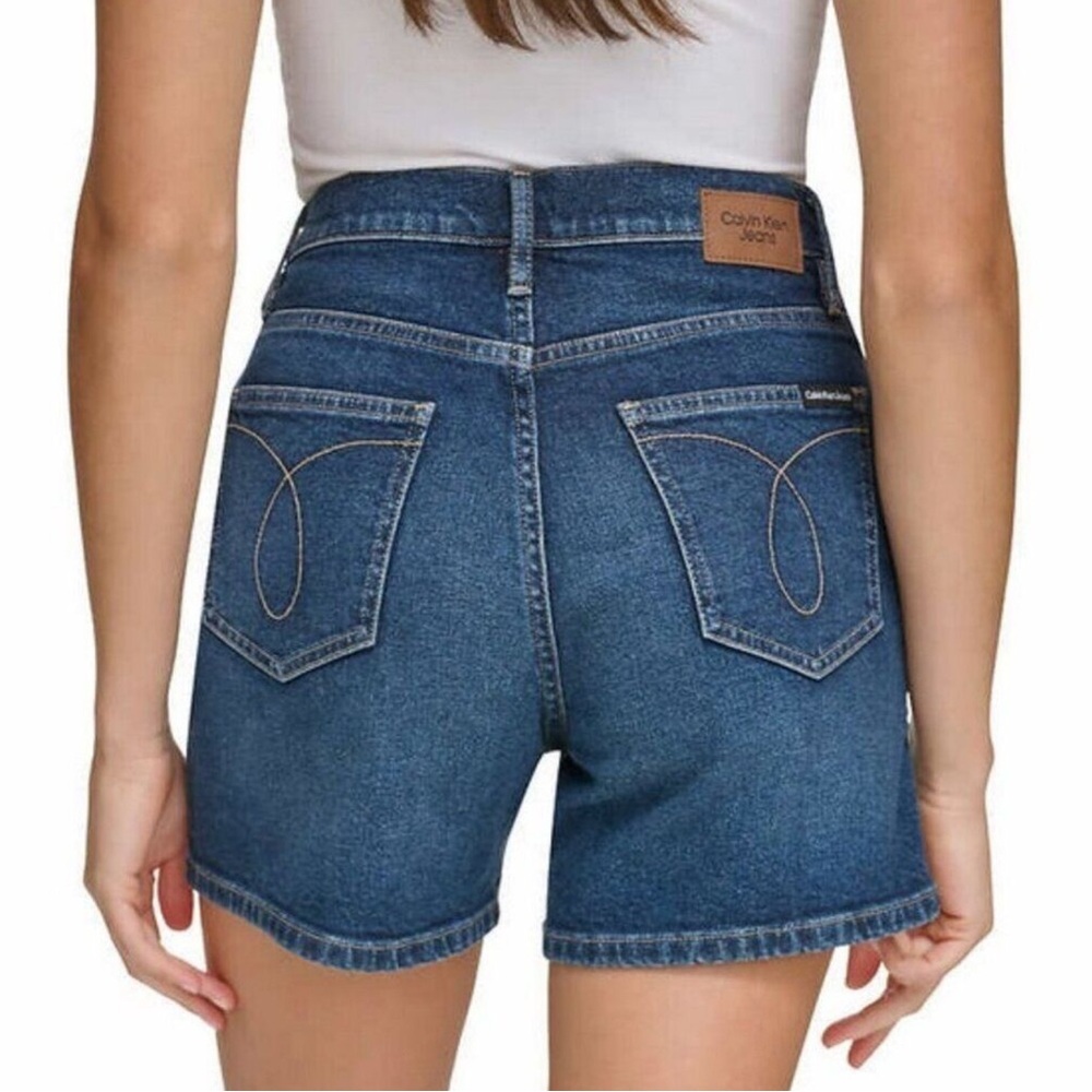 Calvin Klein Dark Blue Jean Shorts High Rise size 4